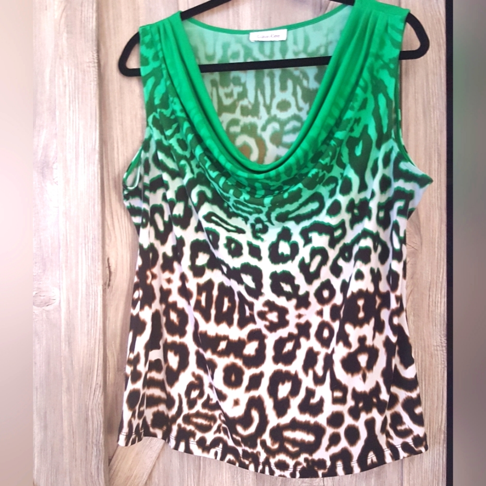 Calvin Klein Cowl Neck Top XL